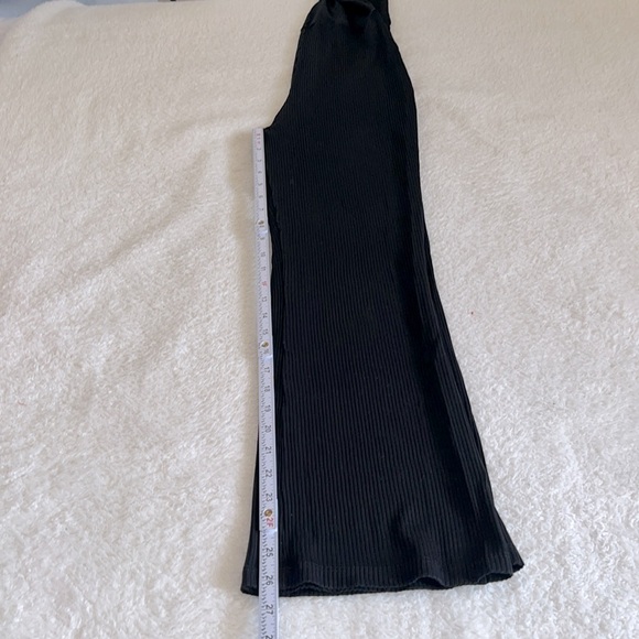 Reformation‎ Ribbed Knit Wide-Leg Jumpsuit Black XS - Picture 5 of 13
